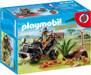 Joc Playmobil Safari - Explorator Bandit cu Vehicul 6939