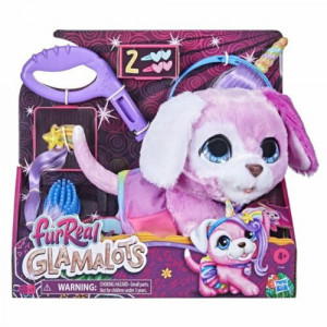 Jucarie interactiva FurReal Glamalots - Catelus, cu lesa