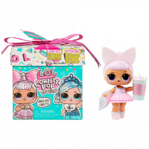 Papusa surpriza in cutie cadou L.O.L. Surprise! Confetti Pop Birthday