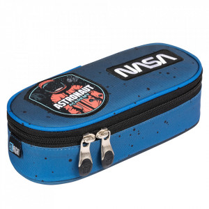 Penar Borseta Rigid, cu 1 Compartiment si Clapeta Interioara, Colectia St.Right - Space Moon PC01 23x9,5x6cm