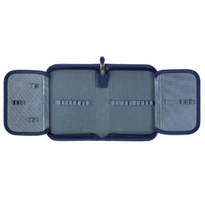 Penar Rigid cu 1 Fermoar si 2 Extensii, St. Majewski, Neechipat, Colectia St.Right - Night Cats PC03 20.5x14x3.5cm