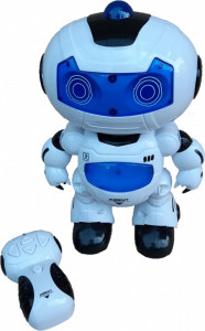 Robot de Jucarie, MalPlay, cu Telecomanda RC, Agent Bingo cu Sunete si Lumini