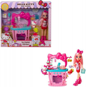 Set de joaca, papusa Hello Kitty cu cofetarie si accesorii, 3 ani