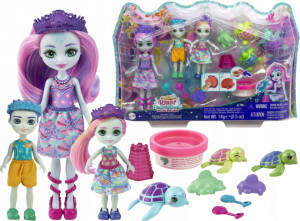 Set de joaca Tinsley Turtle si familia de broaste testoase Enchantimals Royal Ocean Kingdom
