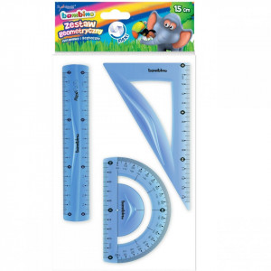 Set Geometrie Flexibil, Bambino, 3 Piese 15cm