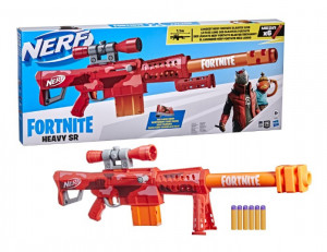 Blaster Nerf Fortnite - Heavy SR, 6 proiectile