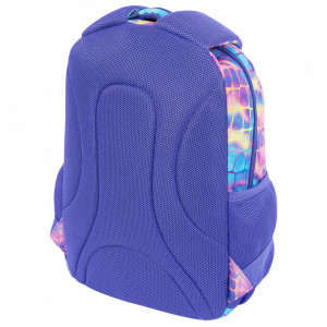 Ghiozdan Prescolari si Excursii, 3 Compartimente, Ergonomic, Impermeabil, Elemente Reflectorizante, Colectia St.Right - Pastel Snake BP71, 38x26.5x16cm