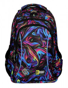 Ghiozdan Scolari si Prescolari 3 Compartimente St.Right - Blue illusion BP26