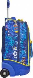 Ghiozdan Tip Troler, Mitama, Roti Silicon, Baza Intarita, Compartiment Bretele, Impermeabil, 47x34X21, Colectia Run Boys Speedy