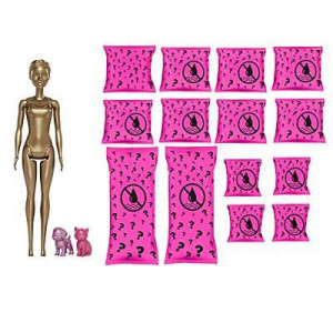 Papusa Barbie Color Reveal - Dog park & Movie Night, 25 accesorii