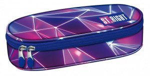 Penar Borseta Rigid, cu 1 Compartiment si Clapeta Interioara, Colectia St.Right - Neon Party PC01 23x9,5x6cm