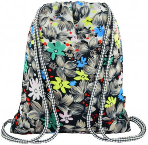 Rucsac cu Snur, St.majewski, Gama St.Right FLOWERS BLACK SO11
