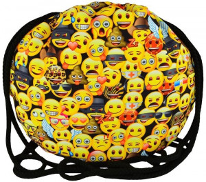Rucsac cu Snur - St.Right, Emoji Yellow SO15