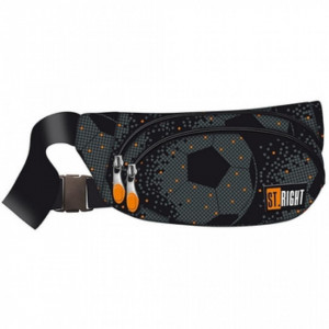 Borseta Brau Rigida, 2 Compartimente, St.Majewski, Impermeabila, Reglabil Intre 86 - 128 cm, St.Majewski, Colectia St.Right - FootBall WB02, 30x14.5x7cm