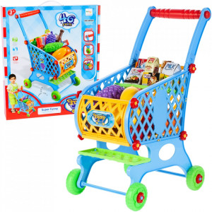 Carucior de Cumparaturi cu Accesorii, no.WO61, MalPlay, Albastru