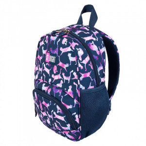 Ghiozdan Gradinita cu 1 Compartiment, St.Majewski, Impermeabil, Spate Ergonomic, Elemente Reflectorizante, Colectia St.Right - COSMIC CATS BP70, 32x22x11.5cm