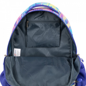 Ghiozdan Prescolari si Excursii, 3 Compartimente, Ergonomic, Impermeabil, Elemente Reflectorizante, Colectia St.Right - Pastel Snake BP71, 38x26.5x16cm