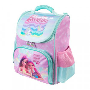 Ghiozdan Scolar Ergonomic, St.Majewski - Gama Barbie, Rigid, Impermeabil 35.5x27.5x16 cm