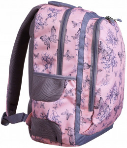 Ghiozdan Scolar, St.Majewski, 2 Compartimente, Impermeabil, Gama St.Right - Vintage ButterFlies BP47