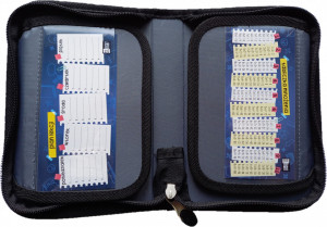 Penar Rigid cu 1 Fermoar si 2 Extensii, St. Majewski, Neechipat, Colectia St.Right - Cat Outline PC03 20.5x14x3.5cm