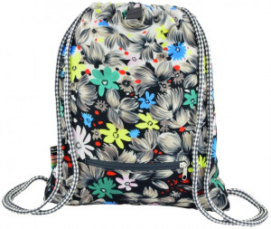 Rucsac cu Snur, St.majewski, Gama St.Right FLOWERS BLACK SO11