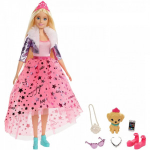 Set de joaca Barbie - Princess Adventure, cu accesorii