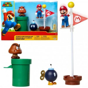 Set de joaca Super Mario - Acorn Plains, cu figurina, 6 cm