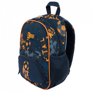 Ghiozdan Gradinita 1 Compartiment, Impermeabil, Elemente Reflectorizante, Colectia St.Right - Soccer Balls BP70, 32x22x11.5cm