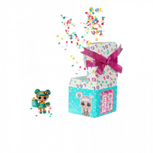 Papusa surpriza in cutie cadou L.O.L. Surprise! Confetti Pop Birthday
