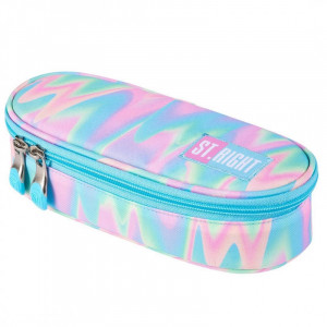 Penar Borseta Rigid, St.Majewski cu Clapeta Interioara, Suplimentara, Multifunctionala, Colectia St.Right - BUBBLE GUM PC01 6x23x9,5cm