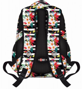 Rucsac Scolar 3 Compartimente St.Right - Street Tropical Stripes