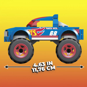 Set de joaca Hot Wheels Monster Trucks - Build Race Ace Monster Truck