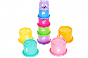 Cupe de Jucarie MalPlay, Turn Multicolor, 38 cm, 6 Luni +