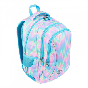Ghiozdan Prescolari 3 Compartimente, St.Majewski, Maner si Spate Ergonomic, Impermeabil, Elemente Reflectorizante, Colectia St.Right - BUBBLE GUM BP26, 39x27x17cm