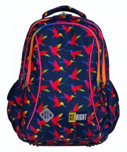 Ghiozdan Prescolari 3 Compartimente St.Right - Rainbow Birds BP26