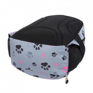 Ghiozdan Prescolari si Excursii, 3 Compartimente, Ergonomic, Impermeabil, Elemente Reflectorizante, Colectia St.Right - Paws BP71, cm