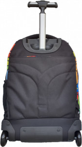 Ghiozdan Tip Troler, Mitama, Roti Silicon, Baza Intarita, Compartiment Bretele, Impermeabil, 47x34X21, Colectia Run Boys Creatures