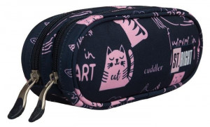 Penar Borseta cu 2 Fermoare St.Right - Cats PU02
