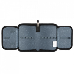 Penar Rigid cu 1 Fermoar si 2 Extensii, St. Majewski, Neechipat, Colectia St.Right - Space Moon PC03, 20.5x14x3.5cm