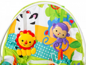 Scaunel Balansoar Bebe, EcoToys, tip Bouncer, cu Melodii si Vibratii pentru Calmare, 3 in 1, de la 0 la 18 luni