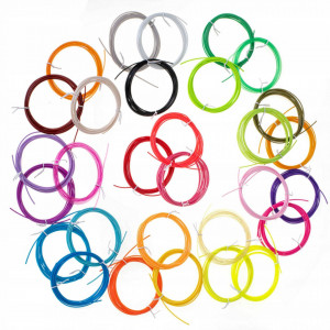 Set Rezerve pentru Creion 3D, 30 seturi x 3m, 30 culori, 1.75mm