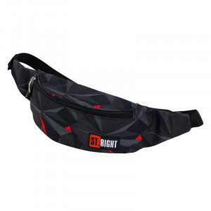 Borseta Brau 2 Fermoare, St.Majewski, Gama St.Right 3D BLACK ABSTRACTION WB01