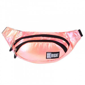 Borseta Brau Rigida, 2 Compartimente, St.Majewski, Impermeabila, Reglabil Intre 86 - 128 cm, St.Majewski, Colectia St.Right - CORAL HOLO WB02, 30x14.5x7cm