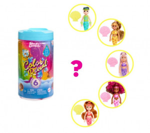 Papusa Barbie Color Reveal - Chelsea, Sirenele curcubeu