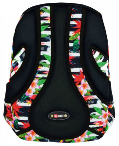 Rucsac Scolar 3 Compartimente St.Right - Street Tropical Stripes