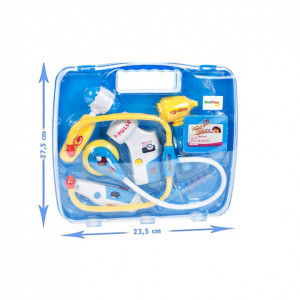 Set Trusa de Doctor MalPlay , tip Valiza, cu Sunete si Lumini ,Albastru ,3 +