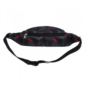 Borseta Brau 2 Fermoare, St.Majewski, Gama St.Right 3D BLACK ABSTRACTION WB01