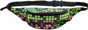 Borseta Brau 2 Fermoare St.Majewski, Impermeabila, Colectia St.Right - Pixel Gamer WB01, 10x26x7cm