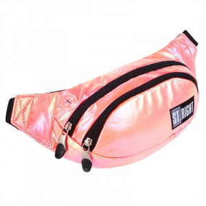 Borseta Brau Rigida, 2 Compartimente, St.Majewski, Impermeabila, Reglabil Intre 86 - 128 cm, St.Majewski, Colectia St.Right - CORAL HOLO WB02, 30x14.5x7cm