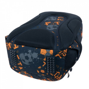 Ghiozdan Prescolari, 3 Compartimente, Ergonomic, Impermeabil, Elemente Reflectorizante, Colectia St.Right - Soccer Balls BP26, 39x27x17cm